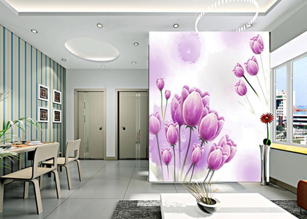 Nâng tầm không gian với vách ngăn kính nghệ thuật