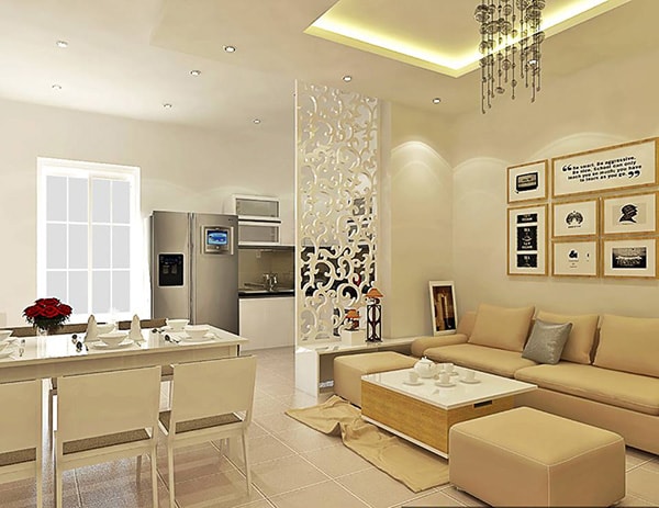 Ứng dụng vách ngăn cho phòng bếp