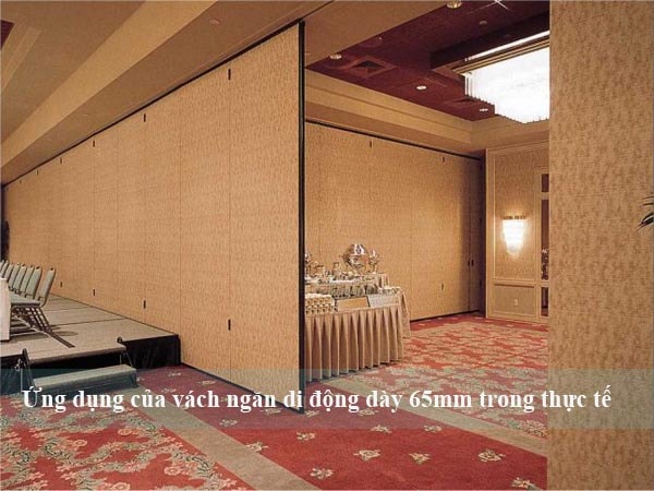 Vách ngăn di động dày 65mm có nhiều ưu điểm nổi bật