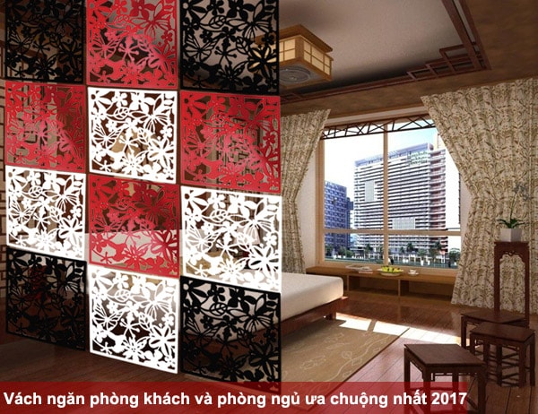Các loại vách ngăn phòng khách và phòng ngủ được ưa chuộng nhất 2017