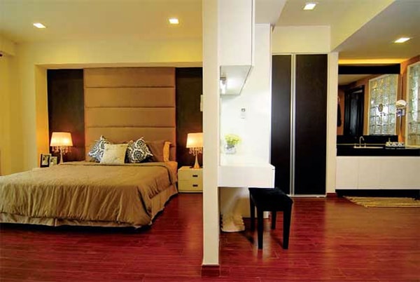 Vách ngăn bằng thạch cao thể hiện đẳng cấp cho phòng ngủ