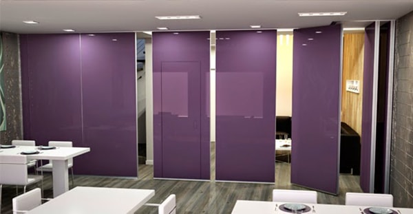Vách ngăn di động bề mặt Melamine có nhiều màu sắc đa dạng cho các không gian khác nhau