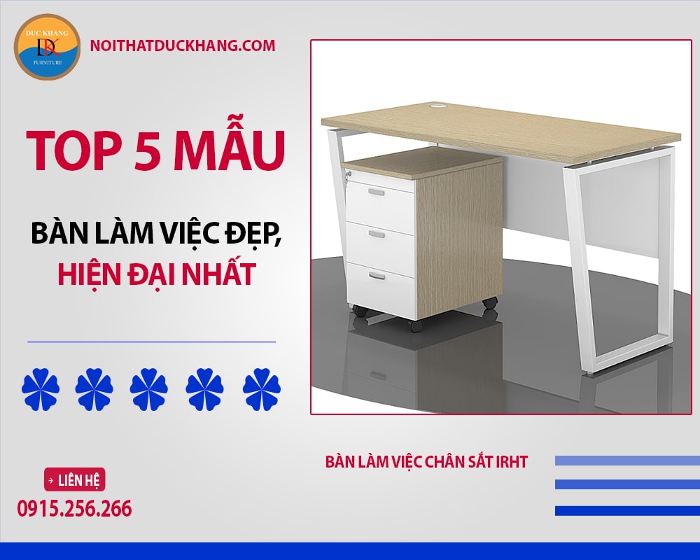 Bàn làm việc chân sắt IRHT
