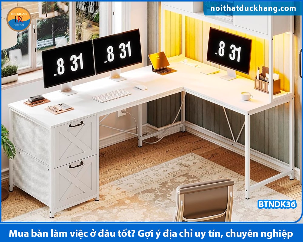 Mua bàn làm việc ở đâu tốt? Gợi ý địa chỉ uy tín, chuyên nghiệp và chất lượng?
